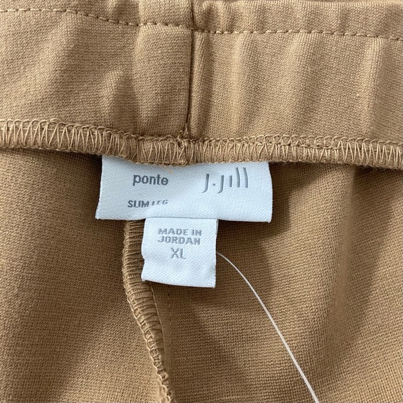 J. Jill Pants Women’s XL Camel Brown Pull On Stretch Ponte - Picture 7 of 13